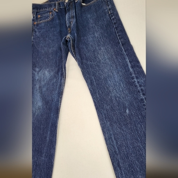 Levis 505 Straight Leg Medium Wash 100% Cotton Denim Jeans 33 × 32 - Picture 2 of 9